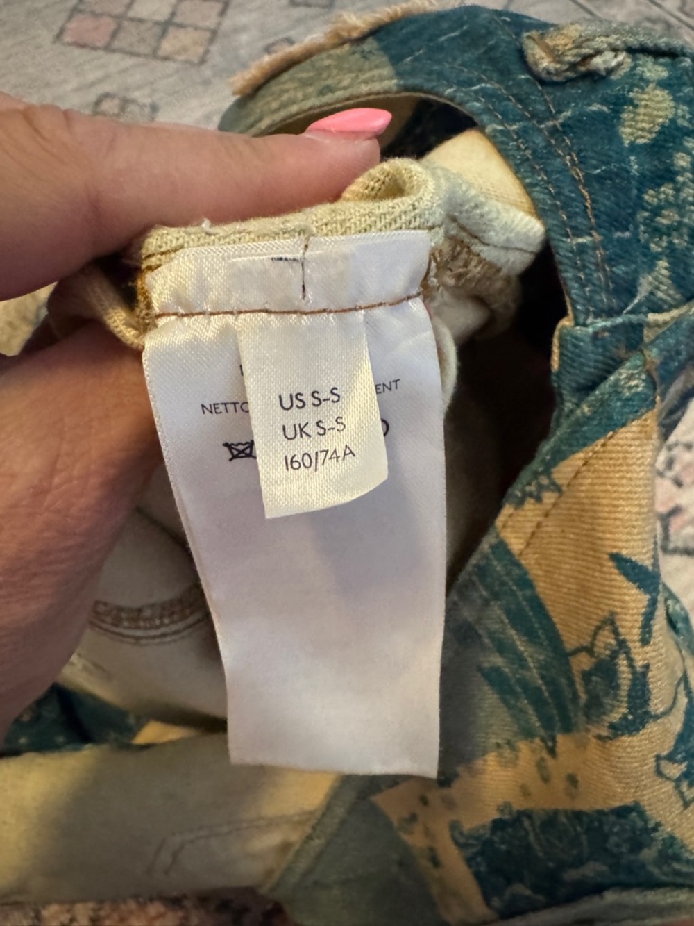 We The Free People Lo Fidelity Patchwork Denim Short Overalls Women's Small Rare - Picture 4 of 7